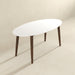 Ada - Oval Dining Table And 4 Side Chairs - White