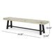 Carlisle - Outdoor Dining Bench - Gray