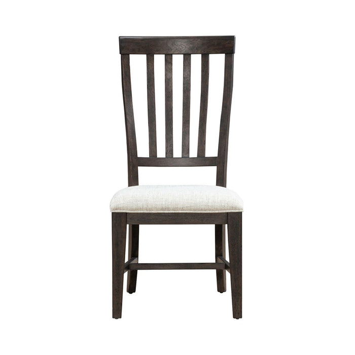 Grant Park - Slat Back Side Chair (RTA) - Brown