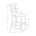 Counter Height Dining Chairs (Set of 2) - Antique Gray