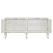 Ansaldo - Console Cabinet - Pearl White & Silver Shimmer