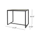 Ernesto - Outdoor Industrial Acacia Wood Bar Table With Metal Frame - Gray