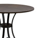 Winslow - 5-Piece Round Walnut Wood Tabletop Dining Table Set With Stools, Seats Up To 4 - Mushroom Brown / Black