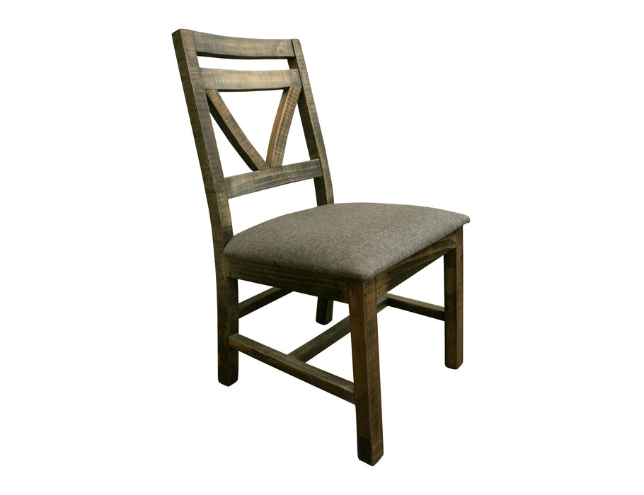 Loft - Chair With Fabric Seat (Set of 2) - Two Tone Gray / Brown