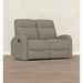 Manual Reclining Loveseat With Dual Seating Support For Living Room