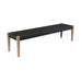 Camino - Indoor Outdoor Dining Bench - Eucalyptus Wood And Charcoal Rope