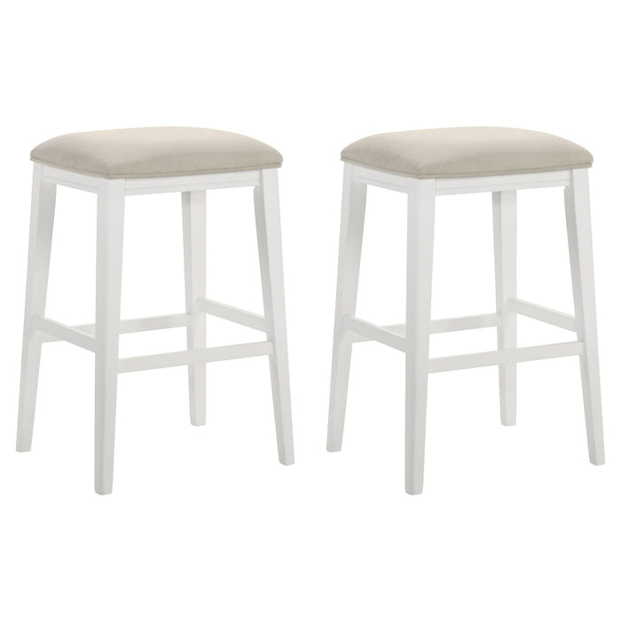 Jane Wood Bar Height Kitchen Bar Stool - Thumbnail 2