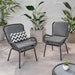 Outdoor Wicker Club Chair With Cushions (Set of 2)