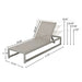 Outdoor Chaise Lounge (Set of 2) With Adjustable Aluminum Frame And Textilene Mesh Seating - Gray