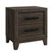 Harry - Nightstand With 2 Drawers - Brown