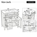 Bathroom Vanity With Sink, Soft Closing Cabinet