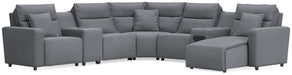 Modmax II - Reclining Sectional - Salt And Pepper