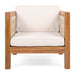 Outdoor Club Chair & Rope Arm And Cushions