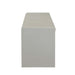 Berci - Bench With Storage - Beige Fabric & White