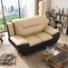3 Piece Sofa Set, Upholstered Living Room Furniture - Camel