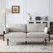 Mid Century Moderne Sofa With Wood Sides