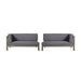Brava - X Back Corner Bench