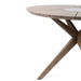 Oasis - Outdoor Light Eucalyptus Wood And Concrete Round Dining Table