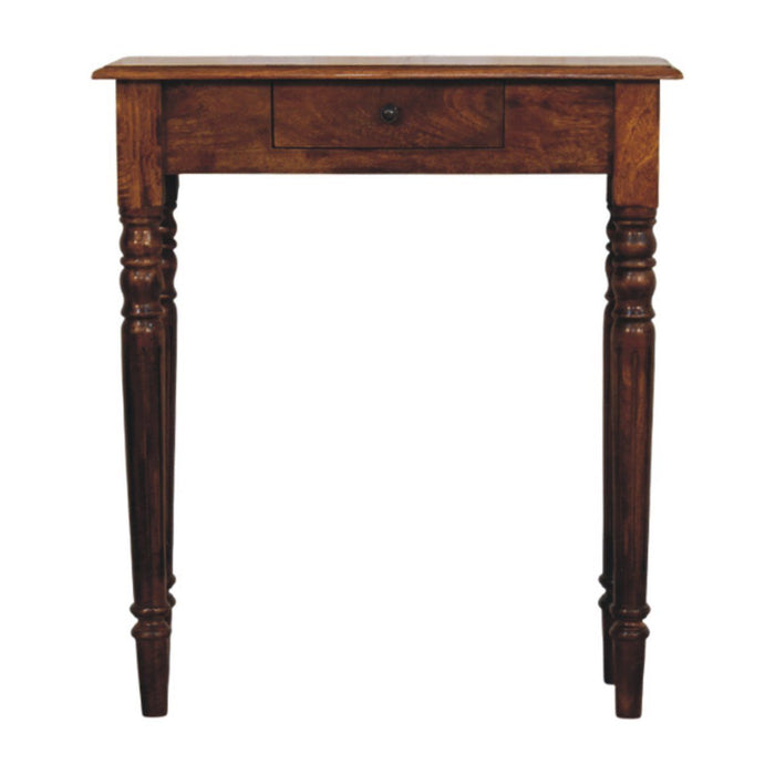 Turned Legs Drawer Console Table