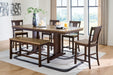 Rylandeen - Counter Height Extension Dining Table Set