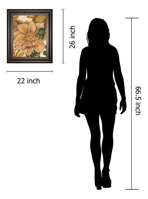 Fleurs De Bois By Maja - Framed Print Wall Art - Beige