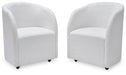 Rowanbeck - Dining Upholstered Arm Chair (Set of 2) - Ivory