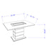 Ariya - Bar Table - Black