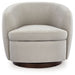 Annbury - Swivel Accent Chair - Light Beige