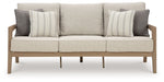 Hallow Creek - Sofa With Cushion - Driftwood