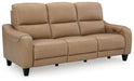 Mosswell - Power Reclining Sofa With Adj Headrest - Toffee