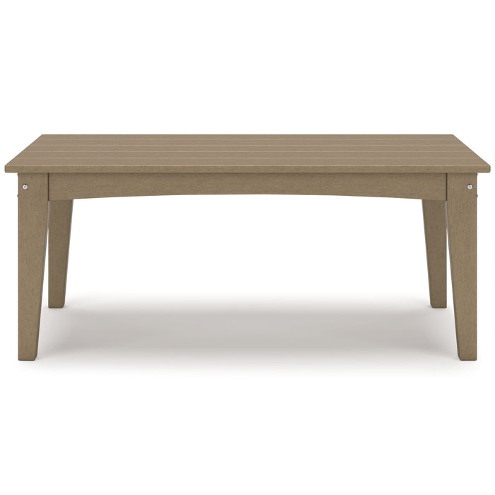 Hyland Wave - Rectangular Cocktail Table - Driftwood