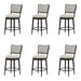Baxter - Steel Frame Fabric Upholstered Swivel Counter Height Barstool