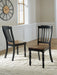 Clorazi - Dining Room Side Chair (Set of 2) - Black / Brown