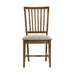 Wallace II - Side Chair (Set of 2) - Tan Linen & Weathered Oak