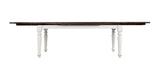 Dining Table With Leafs - Brown / White