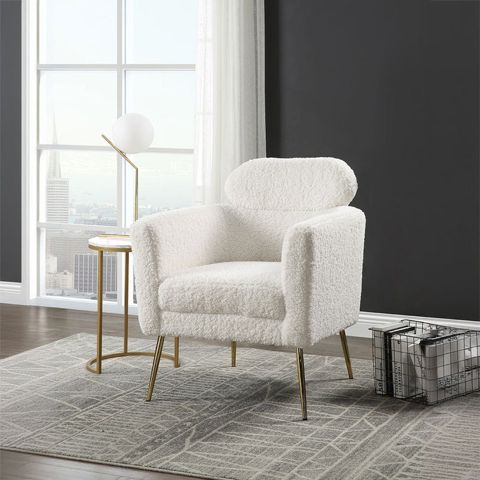 Connock - Accent Chair - White Teddy Sherpa