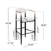 Upholstered Bar Stools With Backs For Kitchen Island (Set of 2) - Beige
