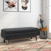 Owen - Rectangular Storage Ottoman - Midnight Black