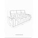 Austin - Reclining Sofa With Storage Arms - Gray
