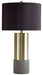 Jacek - Metal Table Lamp (Set of 2) - Gray / Brass Finish