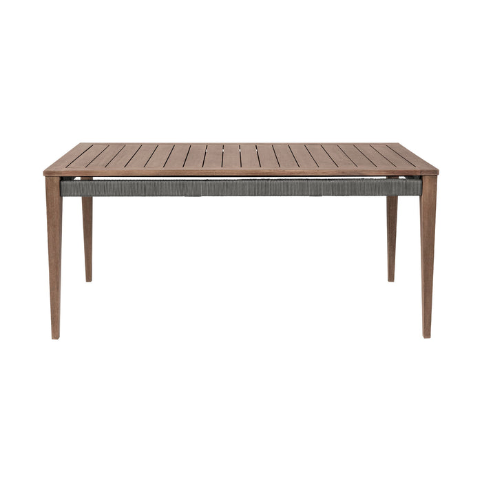 Orbit - Outdoor Patio Dining Table - Weathered Eucalyptus