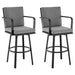 Arnauld - 30" Outdoor Patio Swivel Bar Stool Set