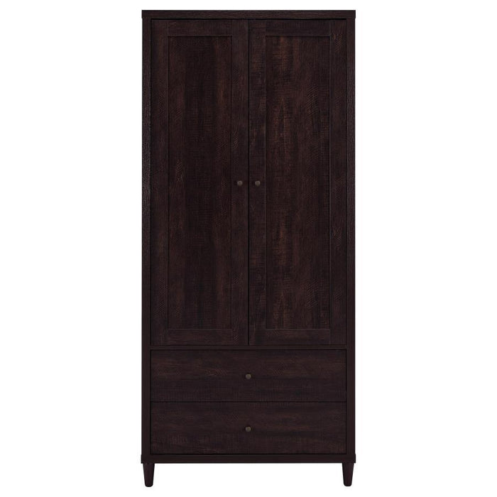 Wadeline - 2 Door Tall Accent Storage Cabinet - Rustic Tobacco
