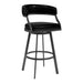 Saturn - Bar Height Bar Stool - Vintage Black