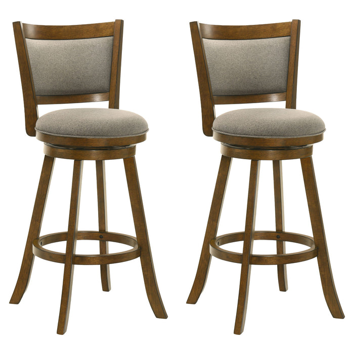 Aiden - Modern Farmhouse Swivel Wood Bar Height Kitchen Bar Stool