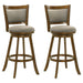 Aiden - Modern Farmhouse Swivel Wood Bar Height Kitchen Bar Stool