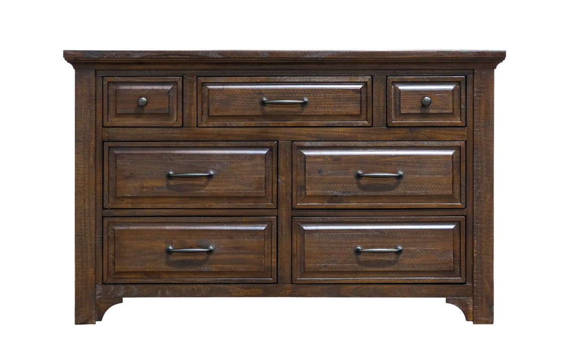 7 Drawer Dresser, Traditional - Brown