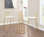 Modern Charlotte - Contemporary Fixed Height Barstool (Set of 2)