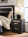 Shoralli - Two Drawer Night Stand - Black