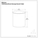 Whitney - Handcrafted Metal Storage Table
